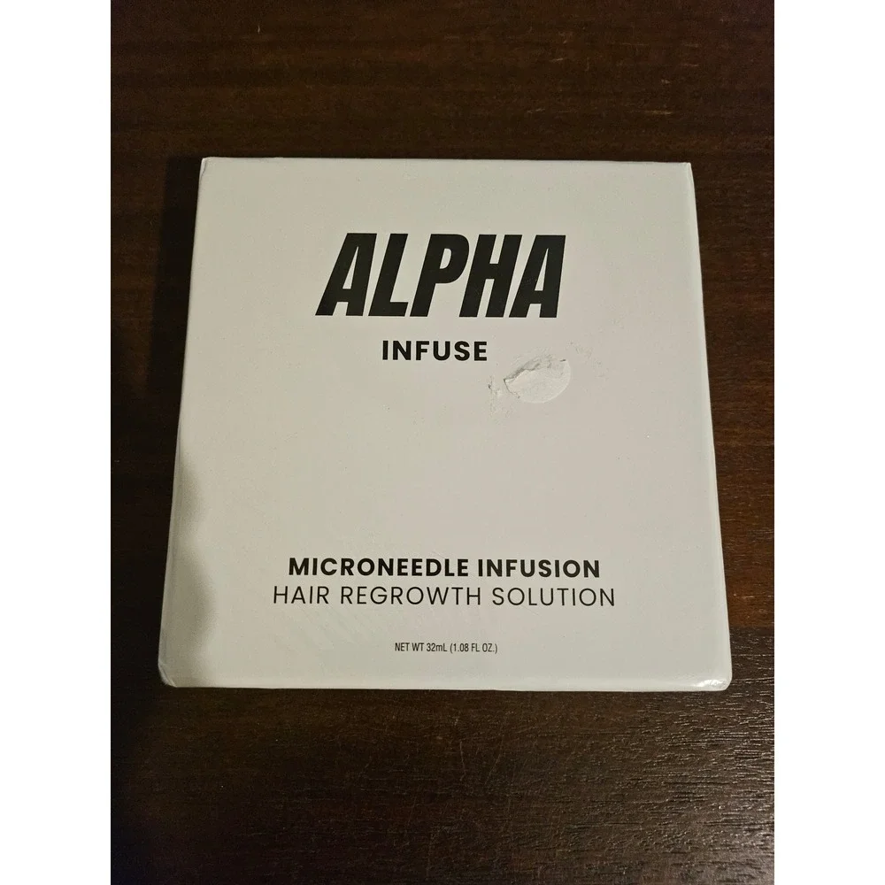 Alpha Infuse Microneedle Hair Regrowth Solution 32mL White Topical Treatment